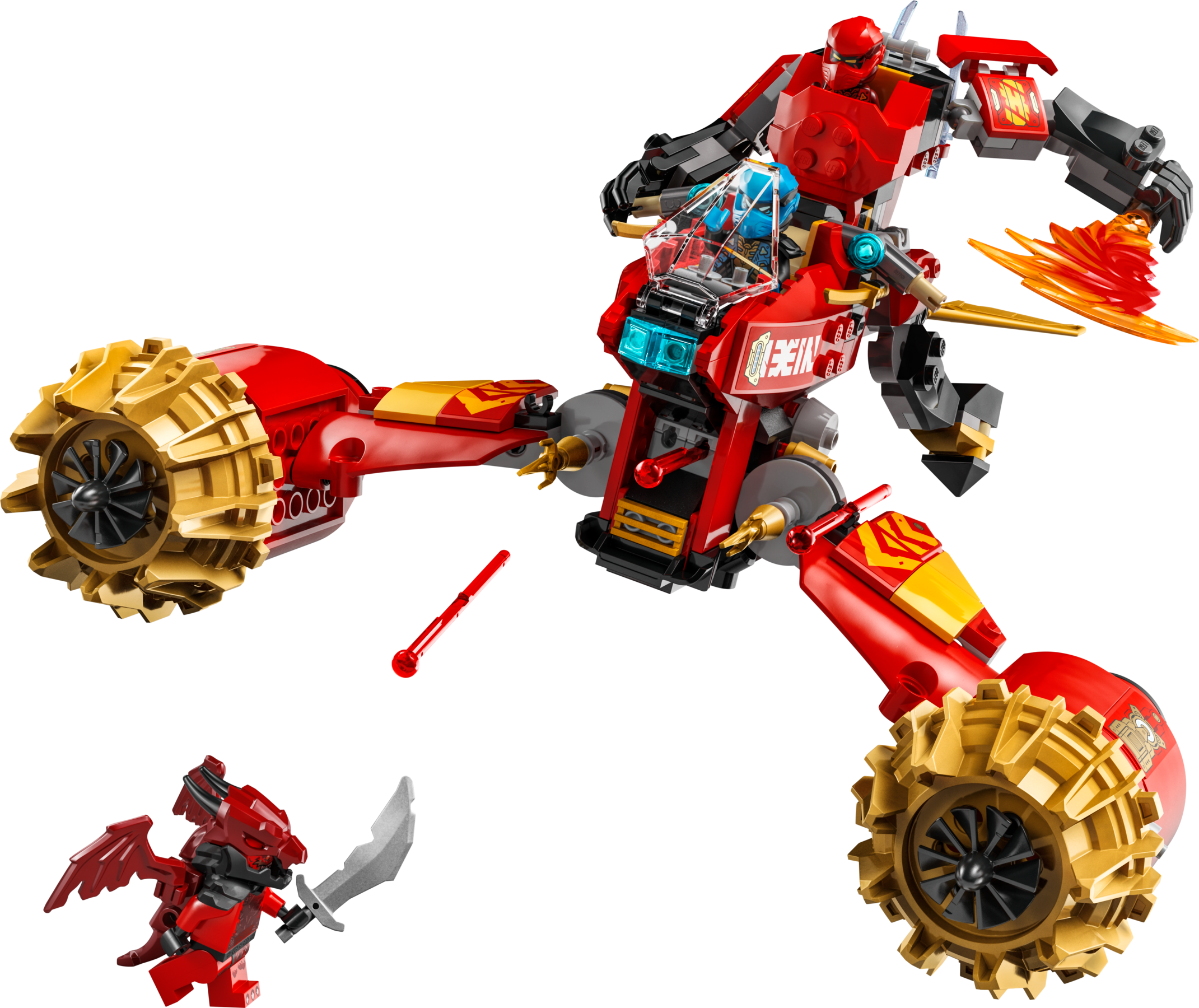 LEGO NINJAGO Kai's Mech Storm Rider Building Set 333pcs, UK version