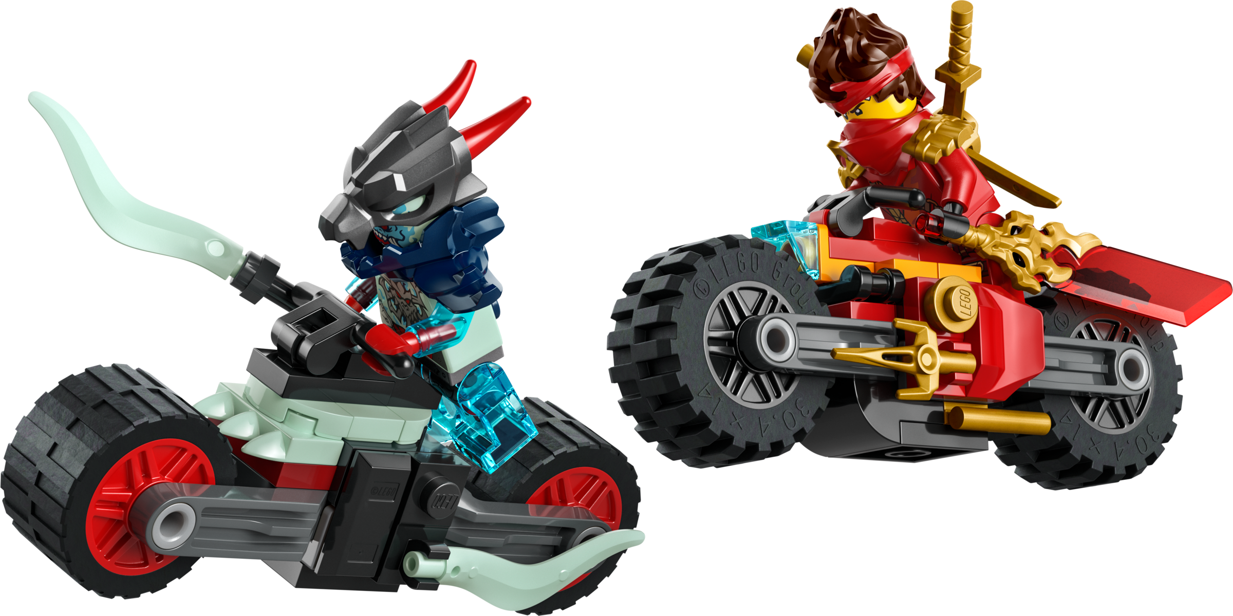 LEGO Kai's Motorcycle Speed Race ninja bike set, UK version