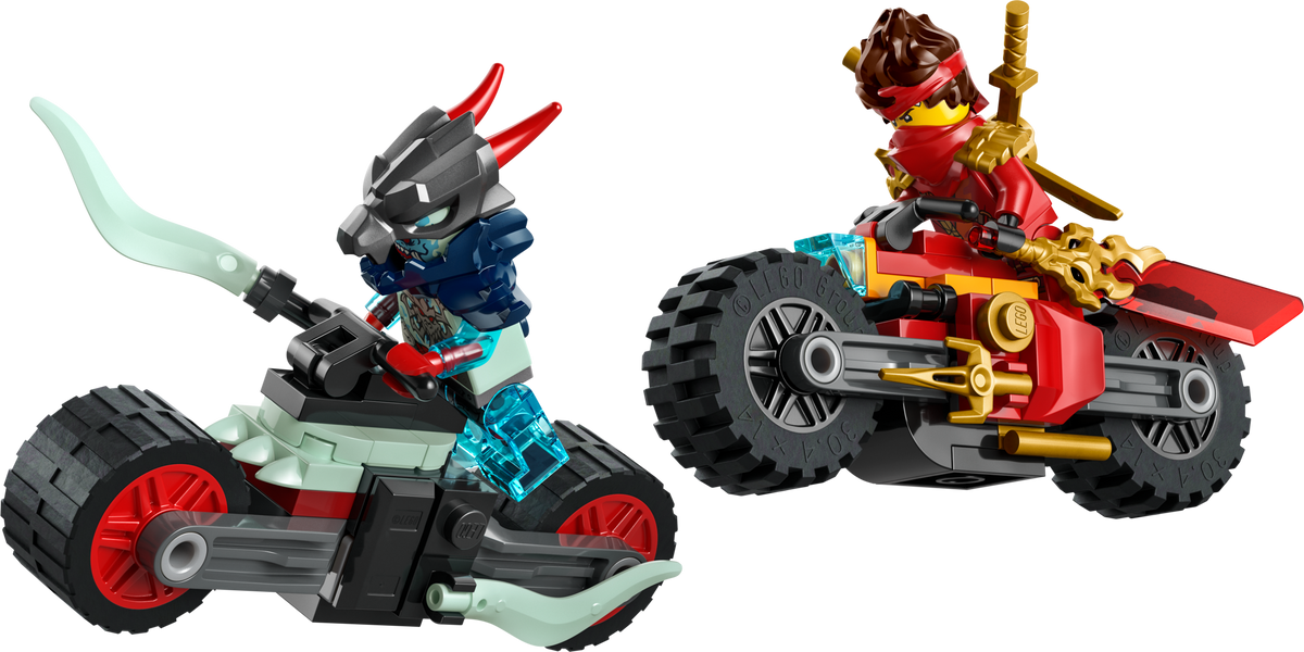 LEGO Kai's Motorcycle Speed Race ninja bike set, UK version
