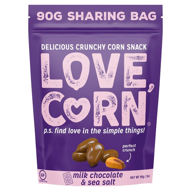 LOVE CORN Milk Chocolate & Sea Salt   90g - McGrocer