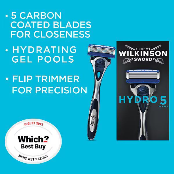 Wilkinson Sword Hydro 5 razor men's skin protection 1 pack (British brand)