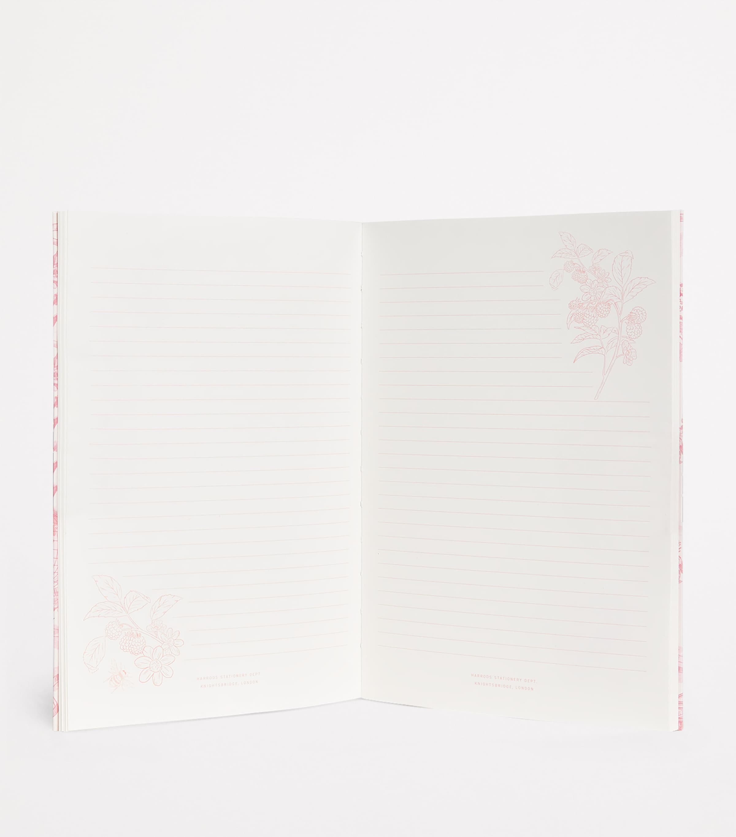 Harrods toile A5 notebook, UK version