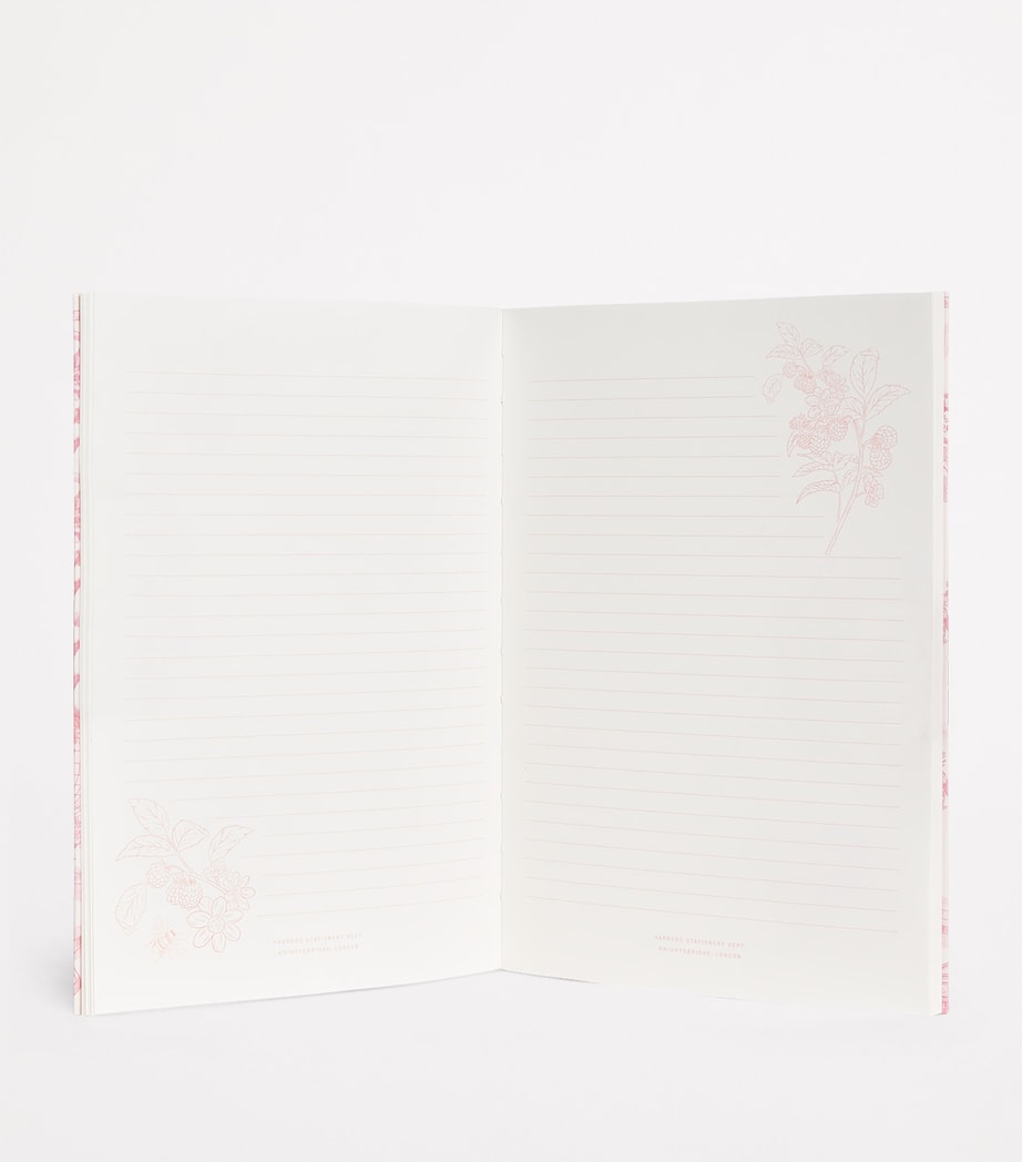 Harrods toile A5 notebook, UK version