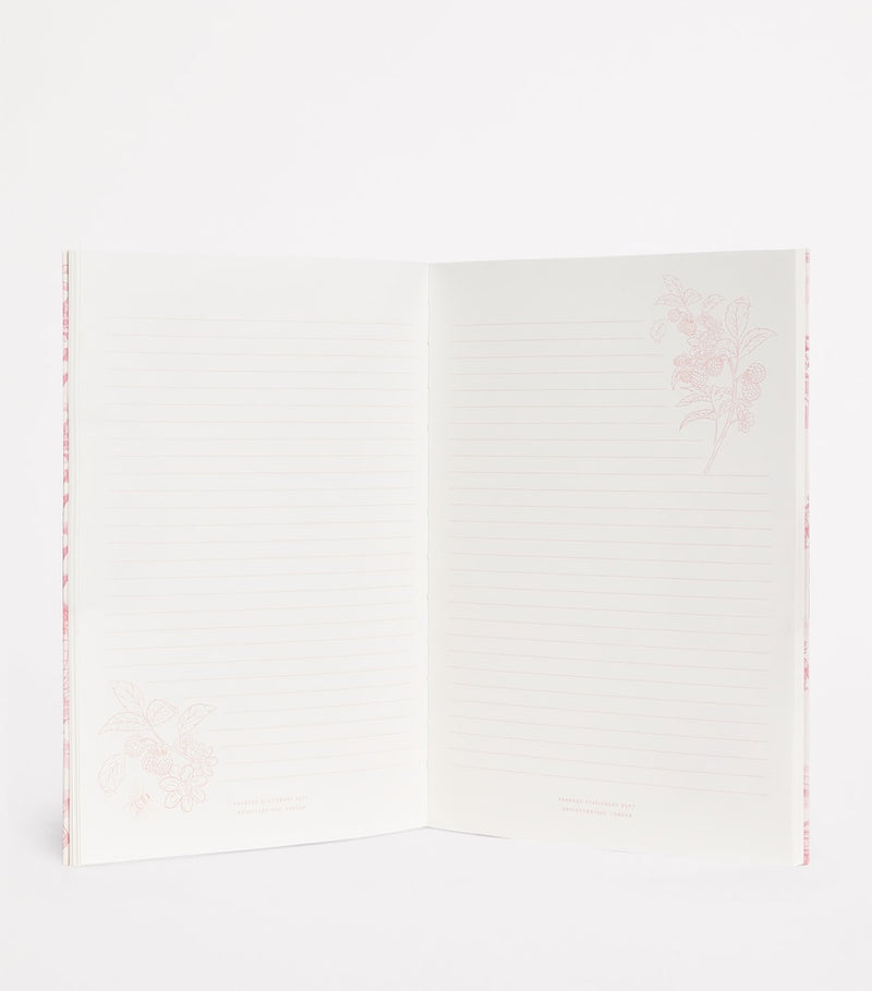 Harrods toile A5 notebook, UK version