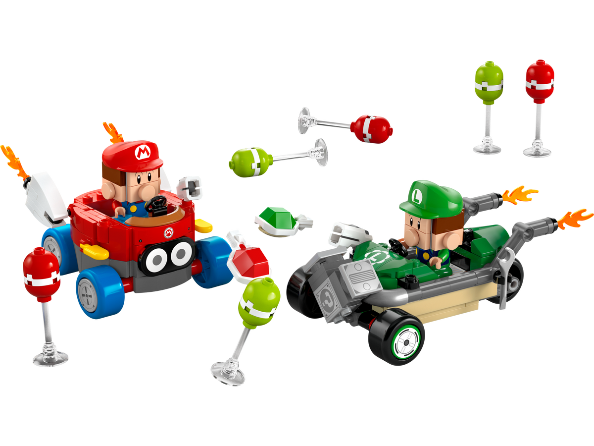 LEGO Mario Kart Baby Luigi 321 Pieces, imported from the UK