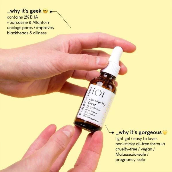 Geek & Gorgeous Porefectly Clear 2% BHA Serum 30ml, UK version