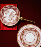 Wedgwood Red Splendour deep plate 22cm (British brand)