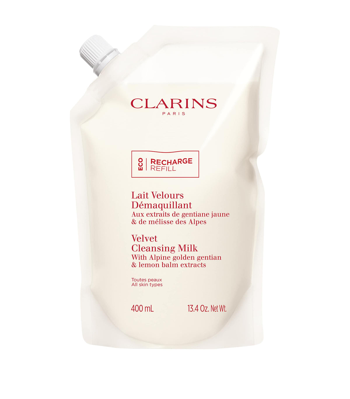 Clarins Velvet Cleansing Milk refill 400ml - British product