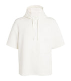 100% Cashmere Long Sleeve Stole with Panelling and Scalloped Edges