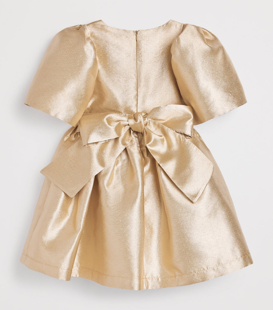 Mama Luma Metallic Floral-Embellished dress for ages 3-12 years, imported from the UK