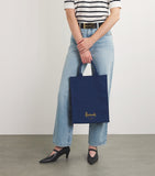 Harrods cotton logo tote bag medium, UK version