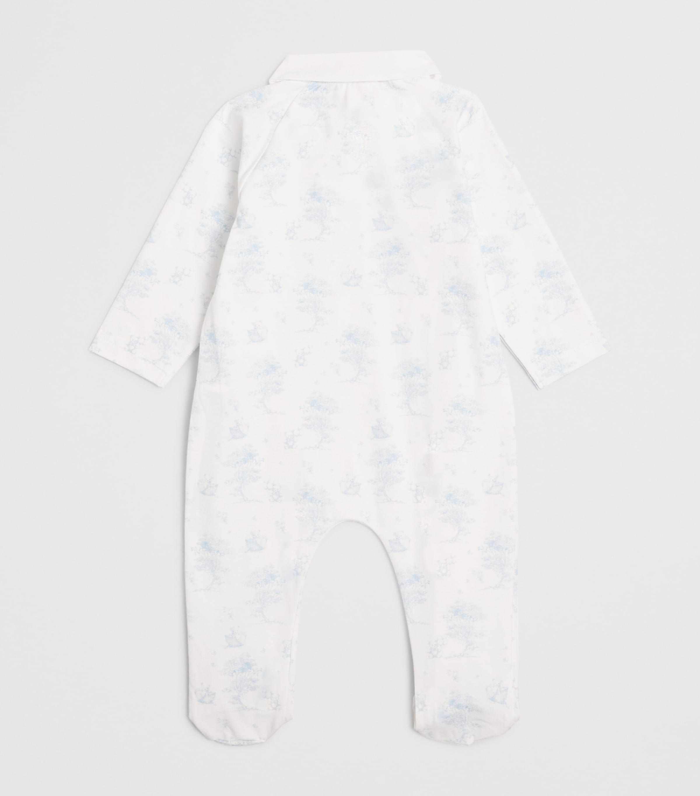 Patachou stretch-cotton printed all-in-one 1-24 months, imported from the UK
