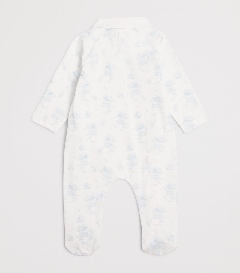 Patachou stretch-cotton printed all-in-one 1-24 months, imported from the UK