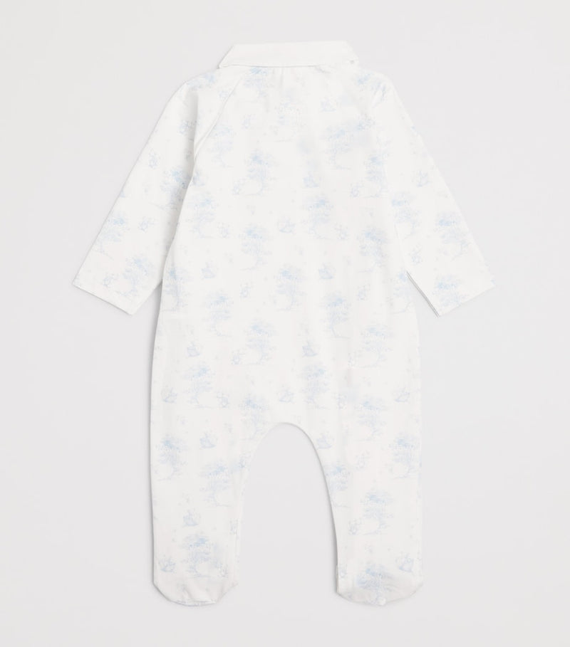 Patachou stretch-cotton printed all-in-one 1-24 months, imported from the UK