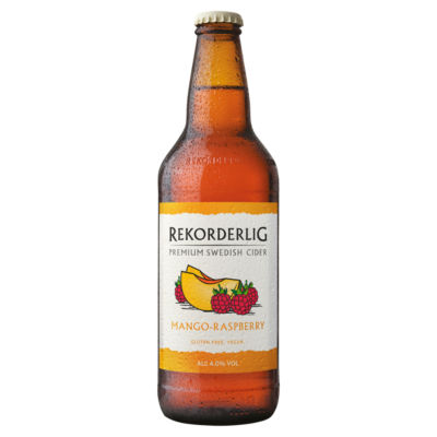 Rekorderlig Mango Raspberry cider 500ml, imported from the UK