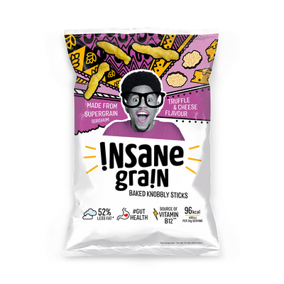 Insane Grain Truffle & Cheese Baked Knobbly Sticks 80g