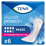 Tena Discreet Maxi incontinence pads 6 pack (British brand)