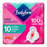 Bodyform Ultra Long Wing Sanitary Towels 10 pack - British product