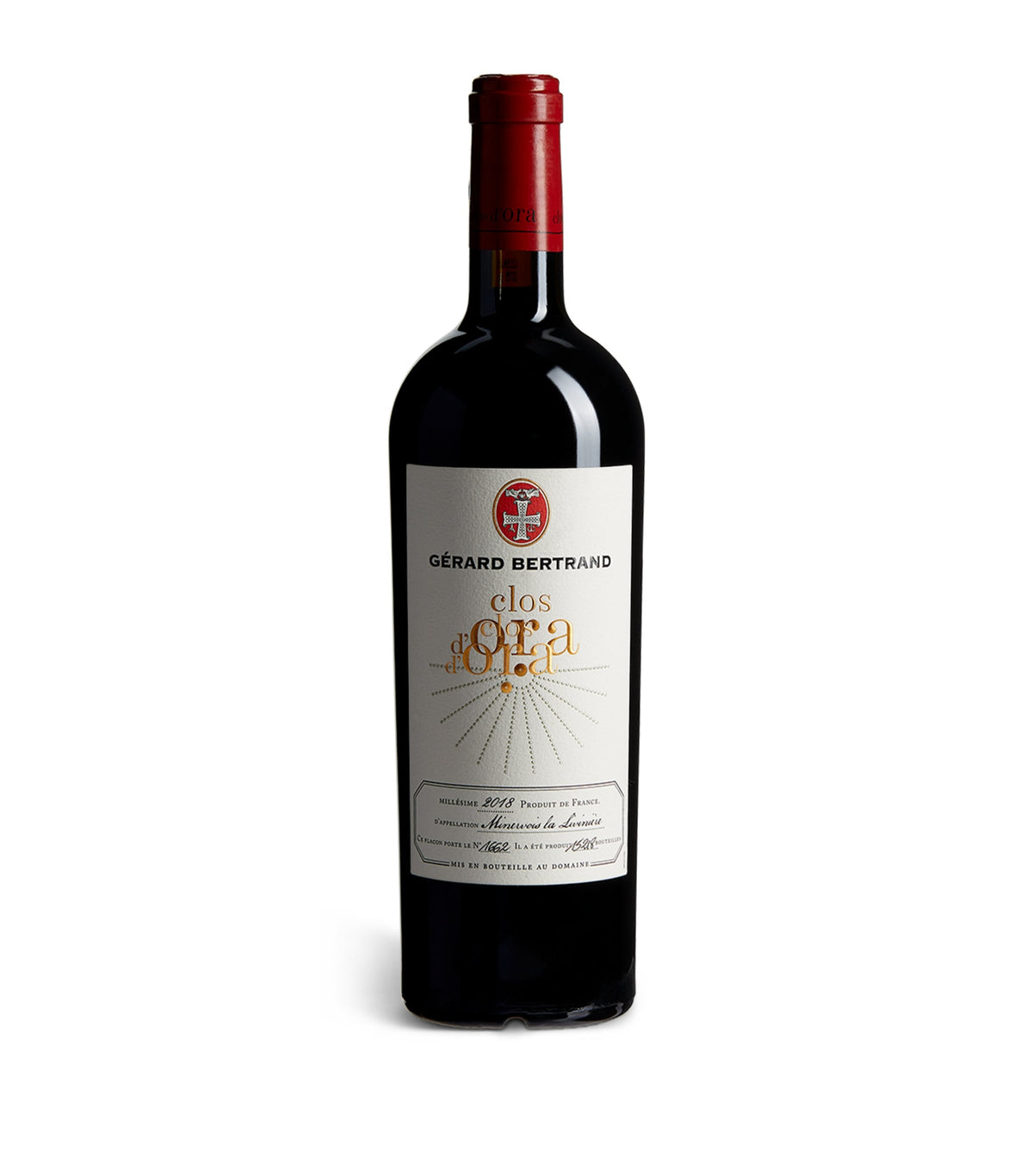 Gérard Bertrand clos D'Ora 2018 red wine 75cl - British product