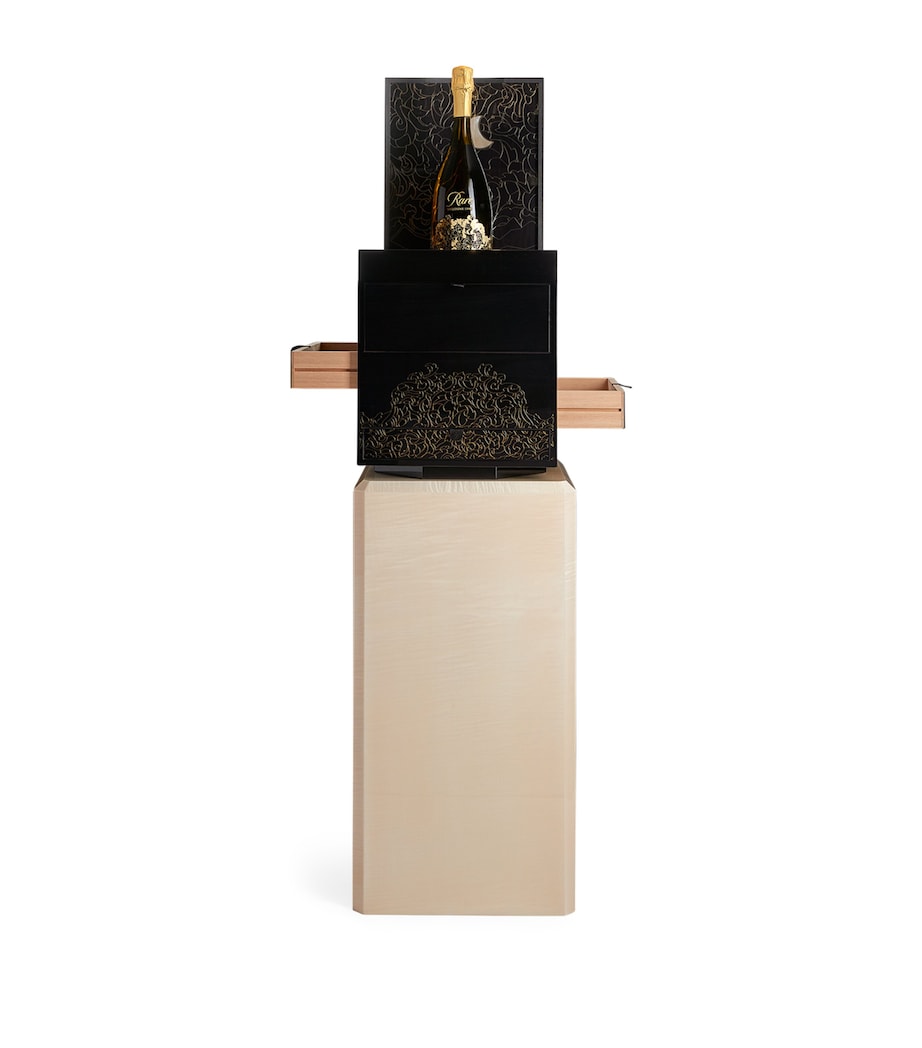 Rare Le Rituel Champagne cabinet with 48 bottles of 1988 and 2008 vintage Champagne and accessories, imported from the UK
