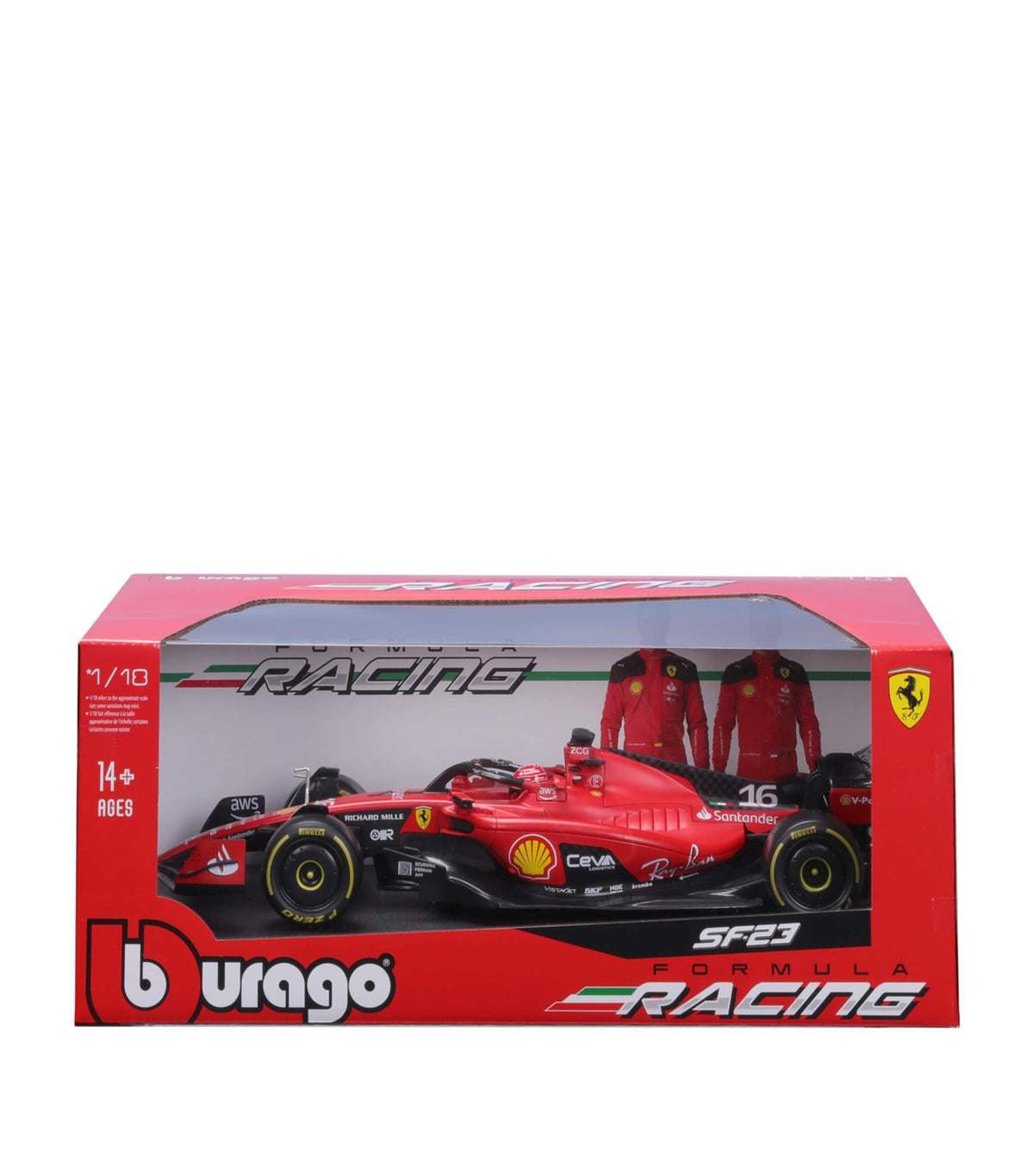 Bburago Ferrari F1 SF-23 Charles Leclerc 2023 1:18 scale model - British product