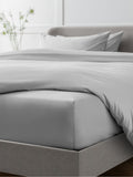 Silver Grey Collection Luxe 400 Thread Count Egyptian Deep Fitted Cotton Sateen Sheet