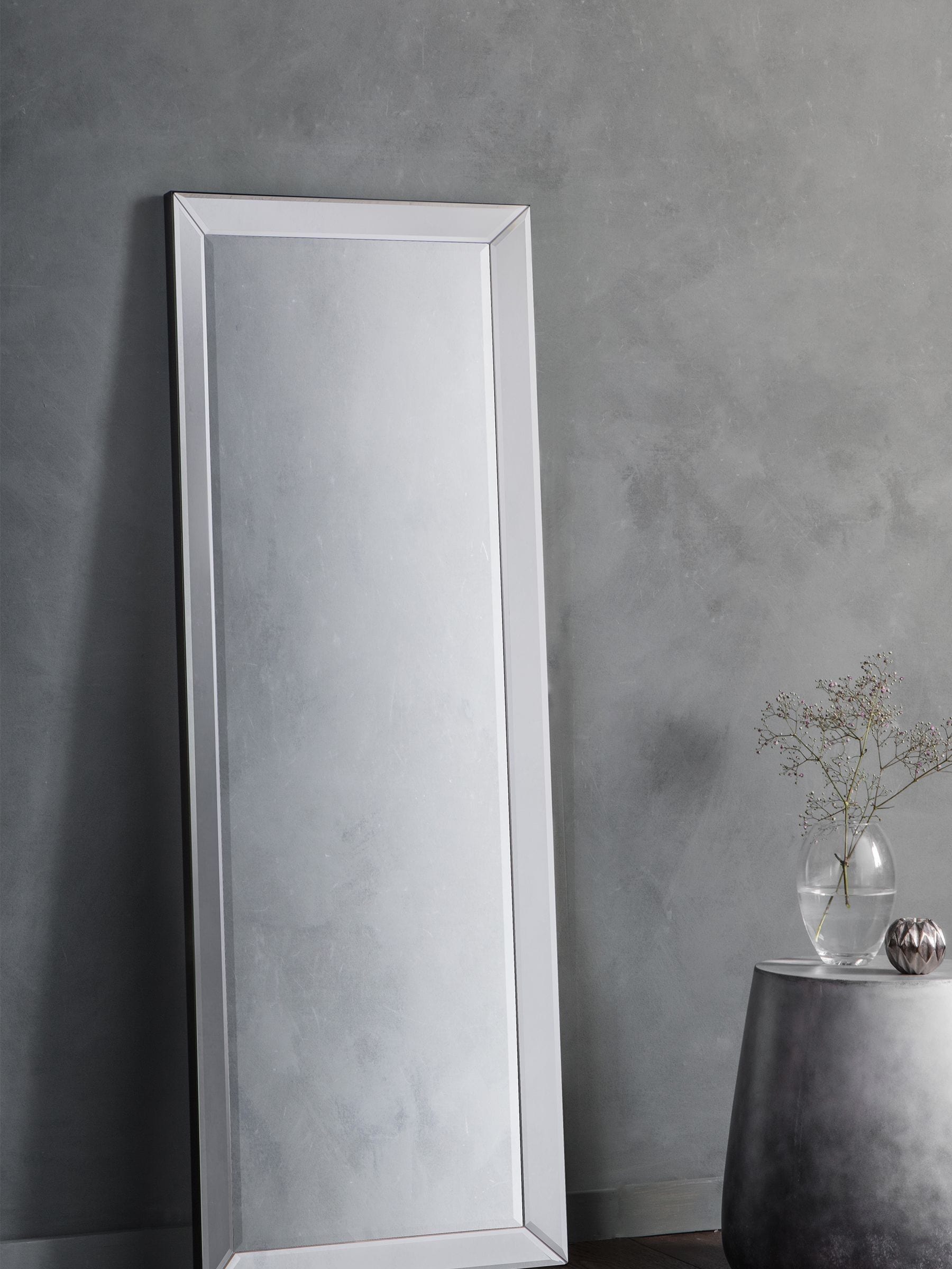 Gallery Home Silver Billingham full-length mirror 142.5cm, UK version