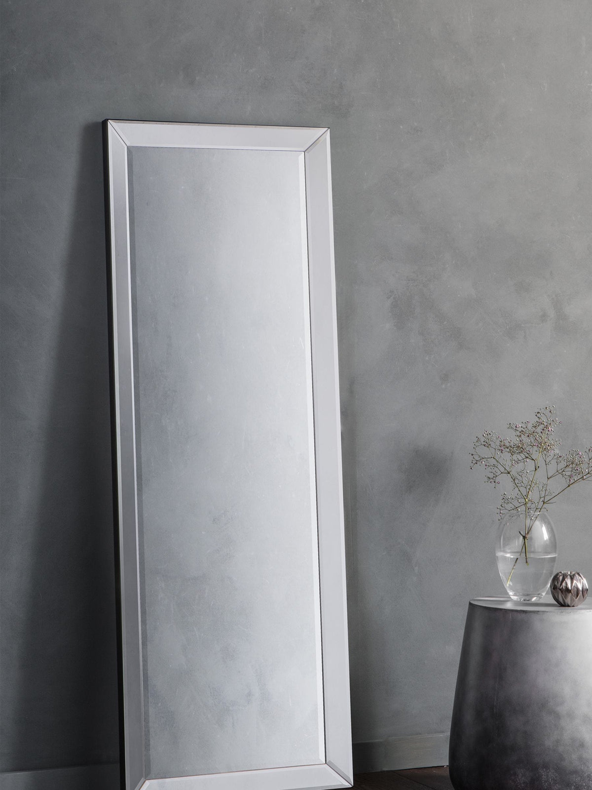 Gallery Home Silver Billingham full-length mirror 142.5cm, UK version