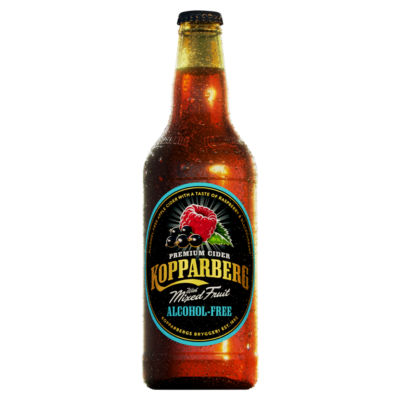 Kopparberg alcohol-free mixed fruit cider 500ml, UK version