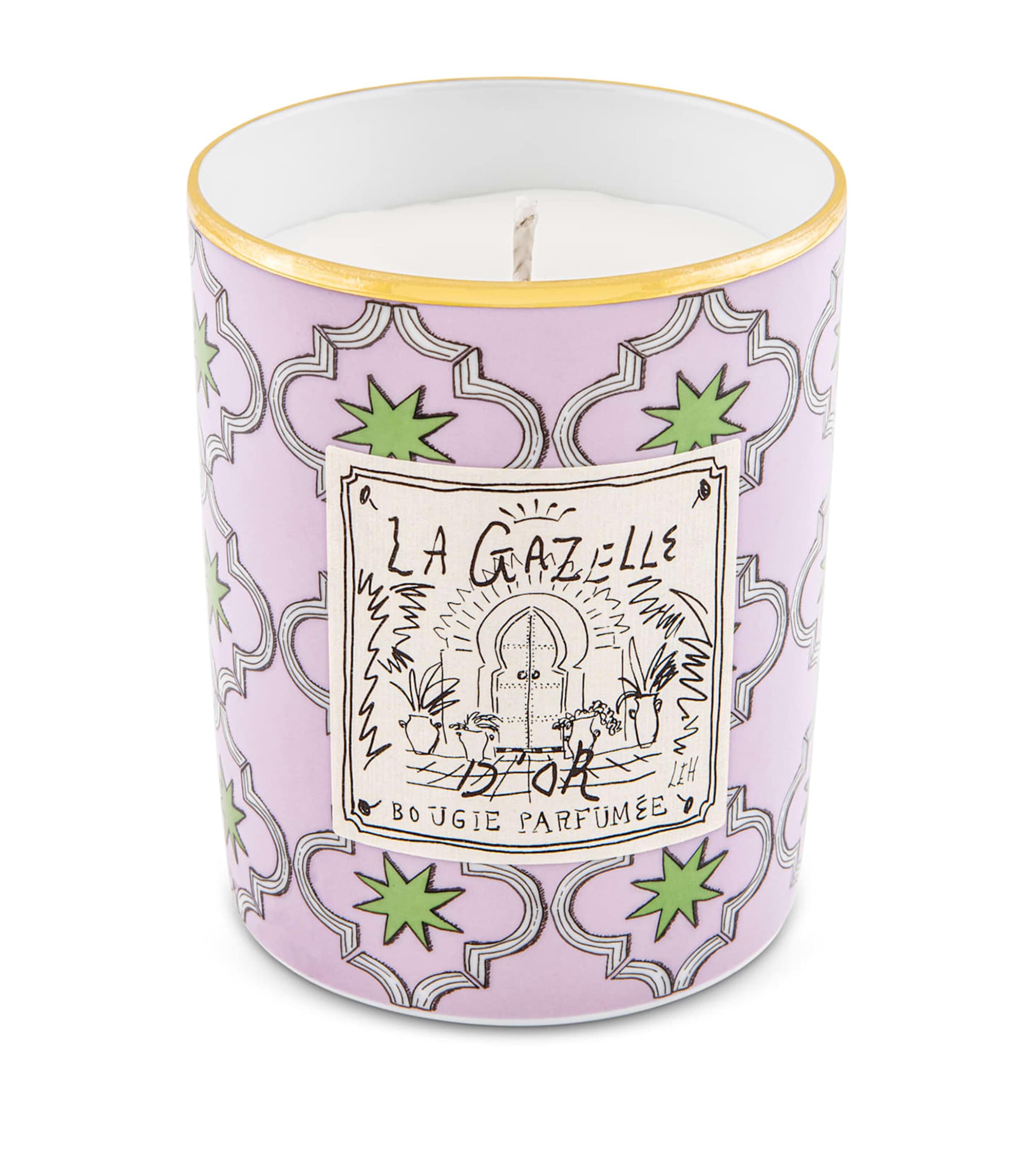 GINORI 1735 La Gazelle D'Or scented candle, UK version