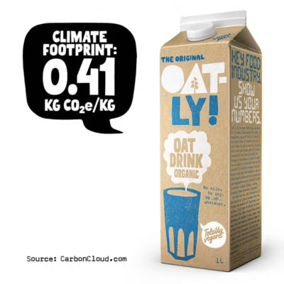 Oatly organic chilled oat drink 1L, imported from the UK