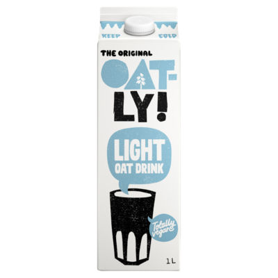 Oatly Light Chilled Oat Drink 1L, imported from the UK
