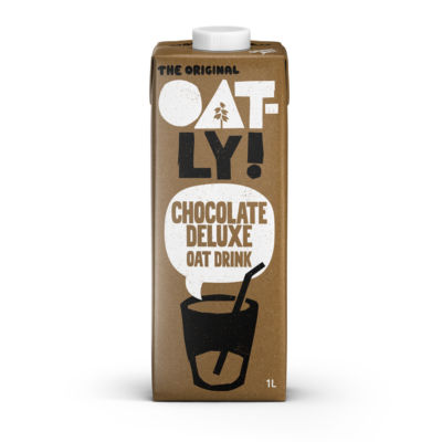 Oatly Chocolate Flavoured Oat Drink Deluxe 1L, imported from the UK