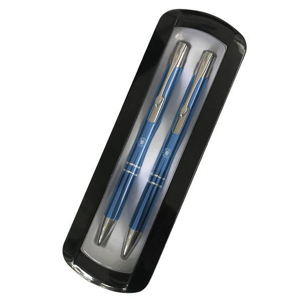 Chelsea FC Crest Pen Pencil Set Gift Box - British product