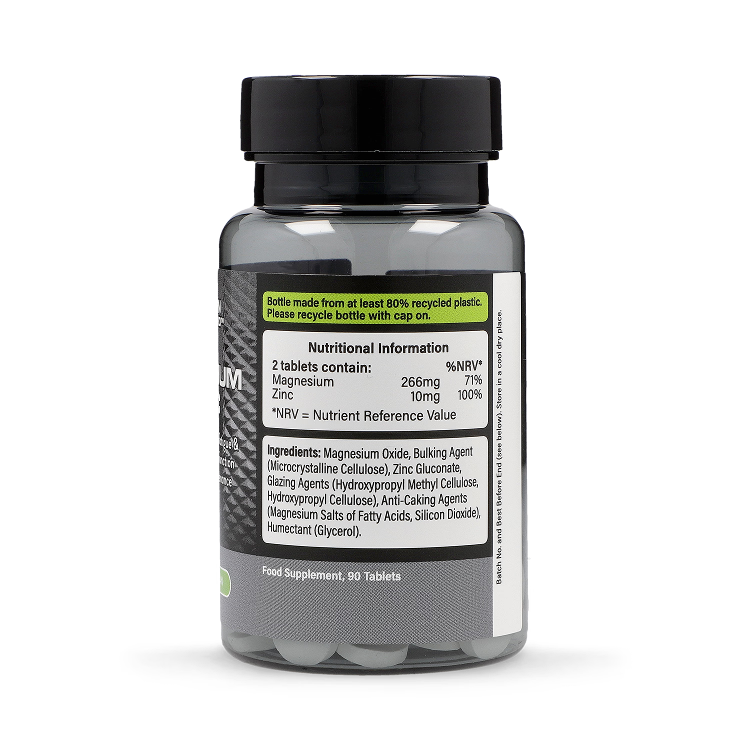 Magnesium and Zinc Tablets 90 count, imported from the UK