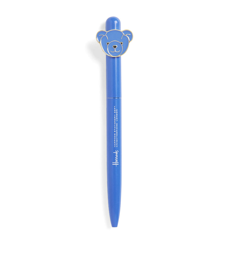 Harrods teddy bear topper ballpoint pen, UK version