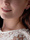 Beaverbrooks white gold 9ct hoop earrings 10mm - British product