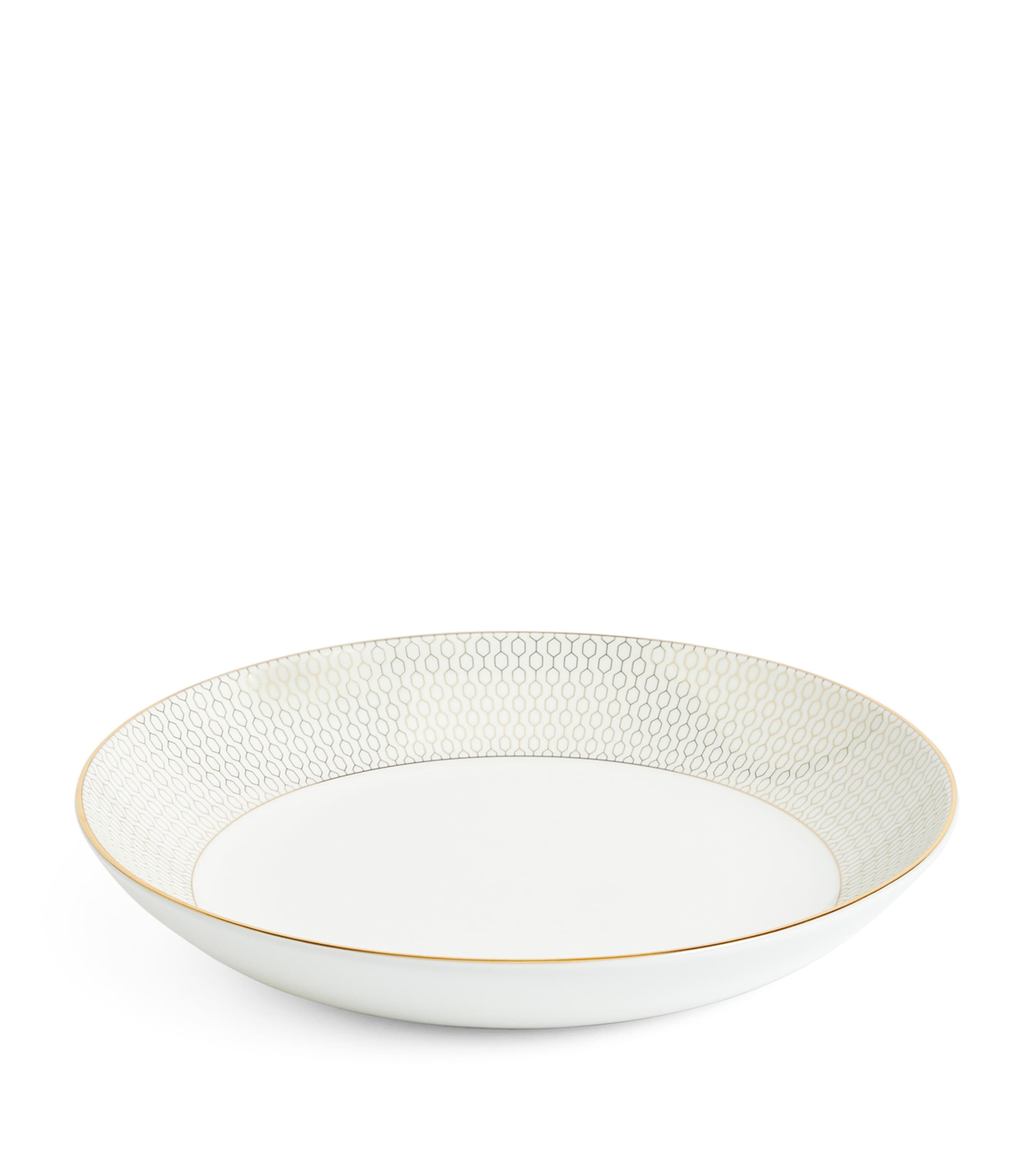 Wedgwood Gold-Trim Gio deep plate 22cm (British brand)