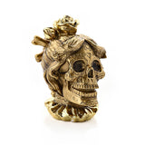 Gold Skull Resin Figurine Hocus Pocus Theme, UK version