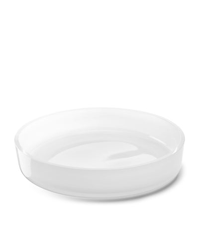 Low Glass Bowl for Salads and Sharing, 35cm Diameter