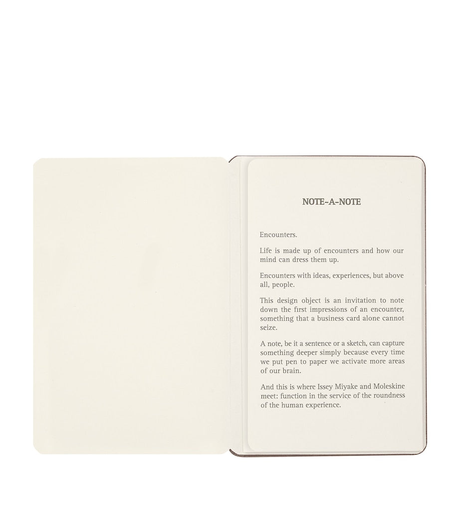 Moleskine Miyake Design Studio business card holder notebook, imported from the UK