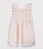 Tartine et Chocolat linen embroidered floral dress for ages 3 months to 4 years (British brand)