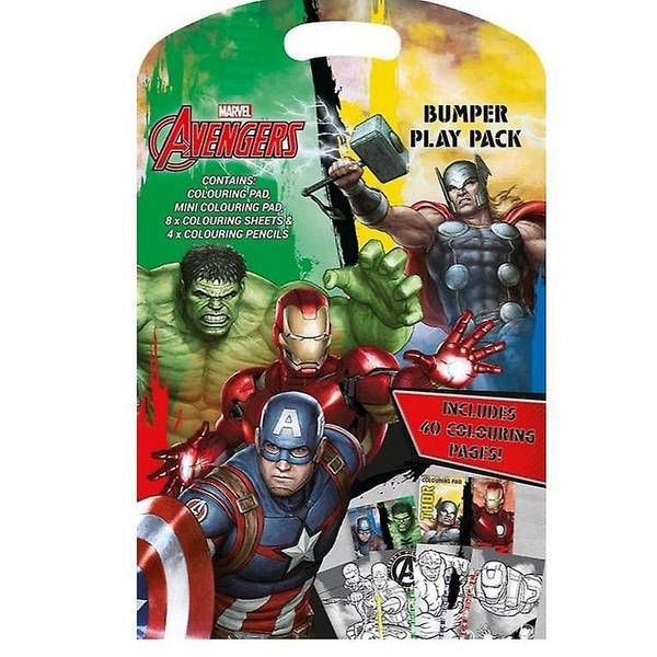 Marvel Avengers Colouring Set Pack of 14, imported from the UK