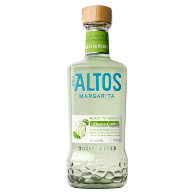 Altos Olmeca premixed margarita cocktail Classic Lime 750ml - British product