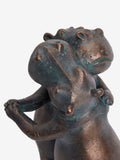 Hattie and Henry dancing hippos bronze ornament 33.5cm - British product