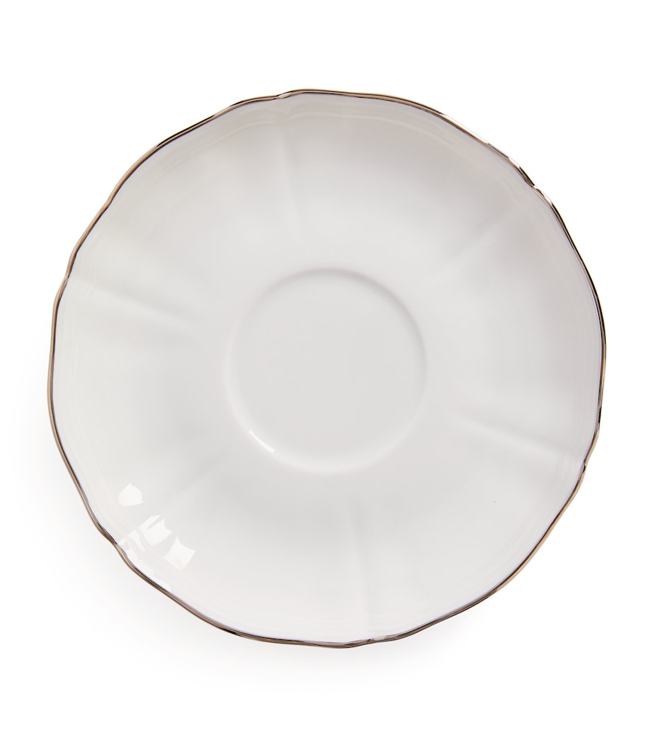 GINORI 1735 Corona Platino tea saucer 15cm, UK version