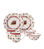 Villeroy & Boch porcelain Locomotive Toy's Delight 6-piece breakfast set (British brand)