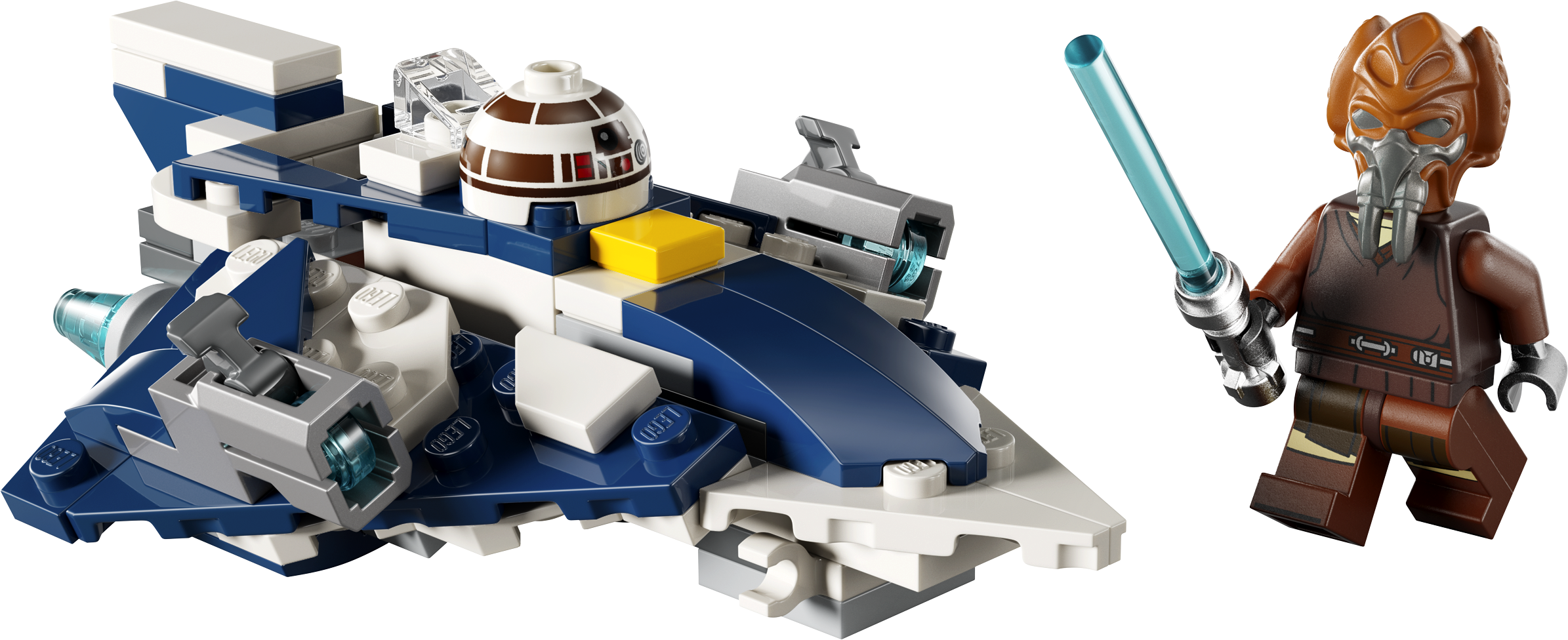 LEGO Plo Koon's Jedi Starfighter Microfighter 89 pieces, imported from the UK