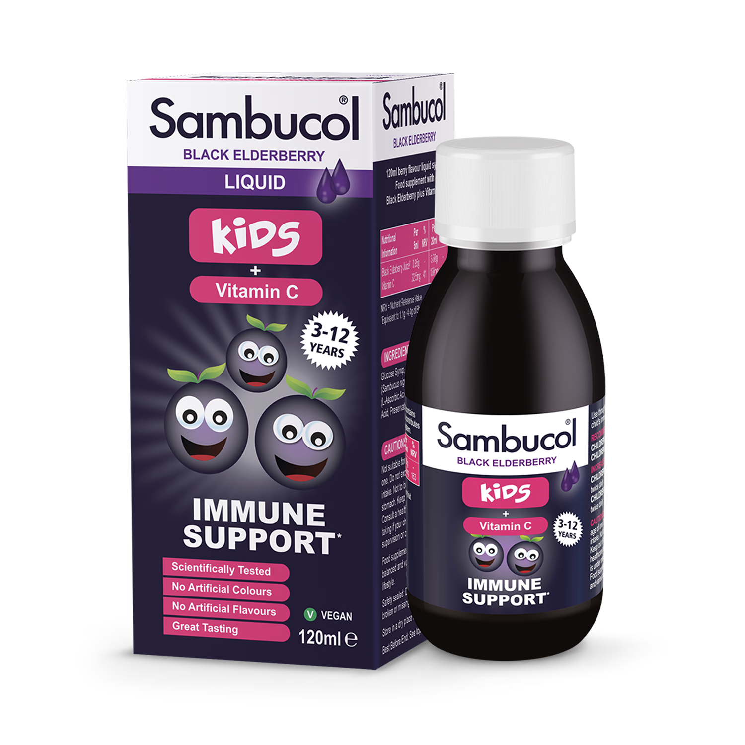 Sambucol Black Elderberry liquid for kids 120ml (British brand)