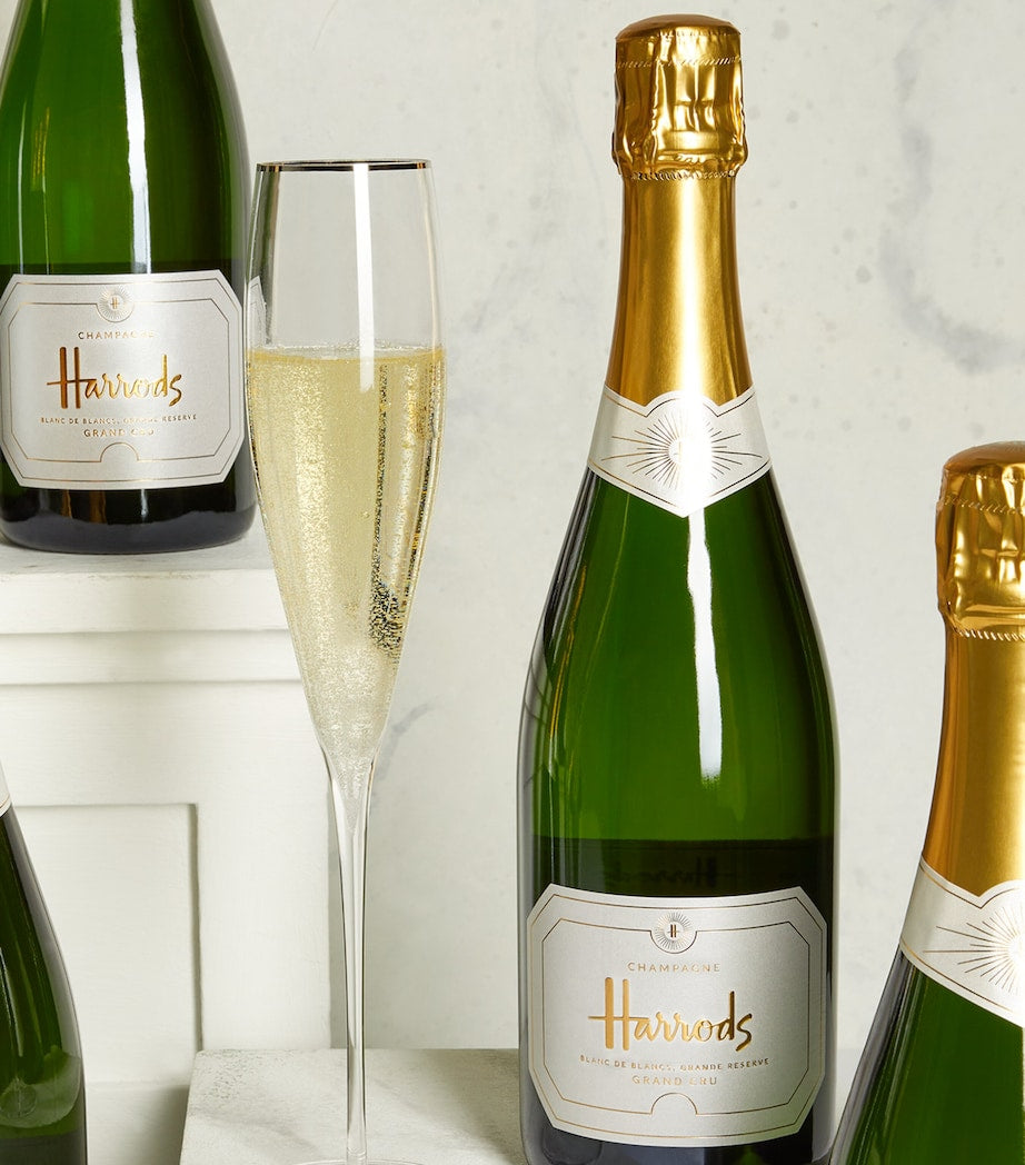 Harrods Blanc de Blancs Grand Cru Champagne Non-Vintage Case (12 Bottles) - Champagne, France